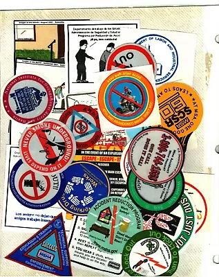 Huge Lot Of 25 Different Msha-msa Safety Coal Mining Stickers  • $5