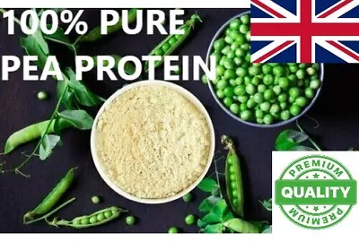 Pea Protein Isolate Powder 80% Protein GMO Gluten Free Vegan Muscle Strength • £4.49