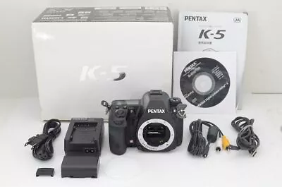  MINT  PENTAX K-5 16.3MP Digital SLR Camera Black Body Only W/ Box #240410r • $379.89