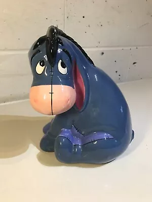 Disney Eeyore Winnie The Pooh Ceramic 3D Money Bank Box Collectable 9.5  RARE • £14.99