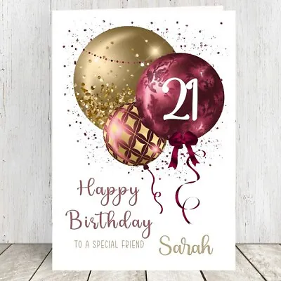 Personalised Money Voucher Wallet Gift Card 18th 21st 30th 40th Happy Birthday • £3.49