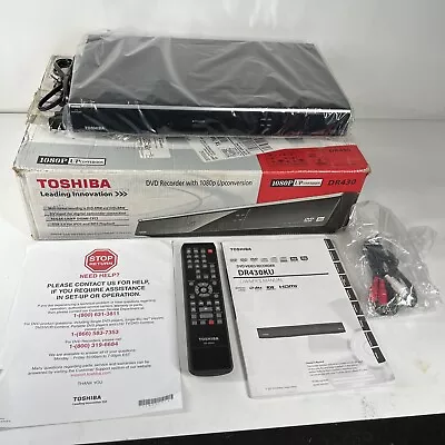 * NEW * (Open Box) TOSHIBA DR430 DVD ( Player / Recorder ) W/ 1080p Upconversion • $379.99