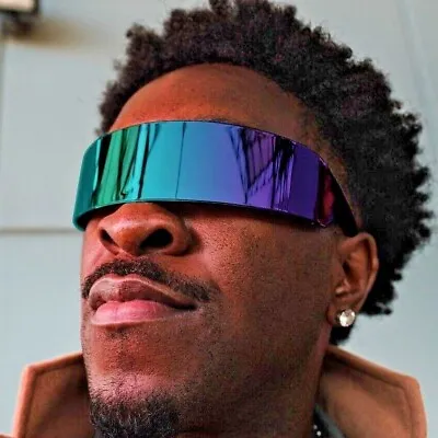 $11.50 • Buy ShadyVEU Cyclops Single Lens Shield Mirrored Reflective Alien Sunglasses Rave UV