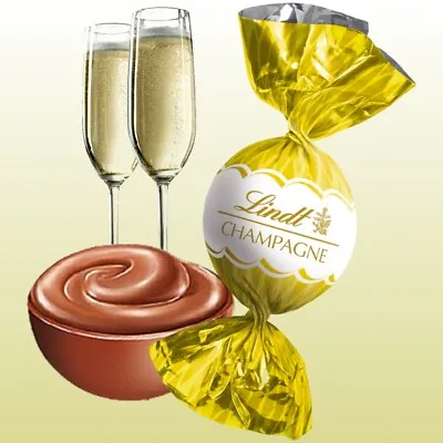 Lindt Lindor Champagne Chocolate Truffles Wedding/Anniversary Party Favors Gift • £8.99