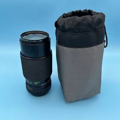 Vivitar 75-205MM 1:3.5~4.5 Macro Focus Zoom Telephoto Lens Canon FD Mount + Case • $17.95