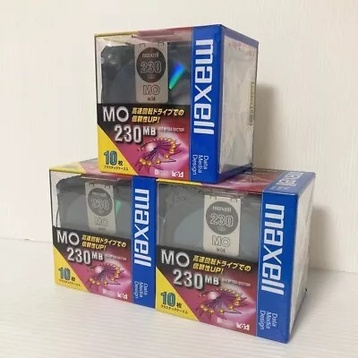 [ New ] MAXELL MO 230MB Magneto Optical Disk Lot Of 30 JAPAN • $89.80