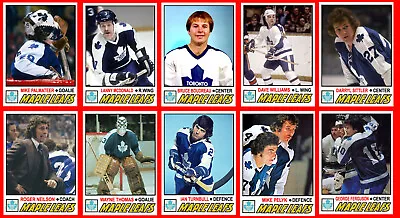 Toronto Maple Leafs CUSTOM MADE HOCKEY CARDS Like 1977-78 31 Different U-PICK • $2