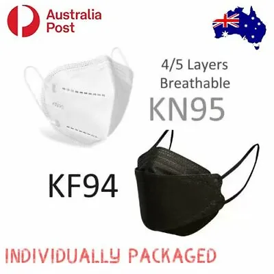 KF94 N95 KN95 Mask Certified Disposable Respirator 3D Face Masks 4/5 Layers... • $5.29