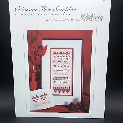 Victoria Sampler CRIMSON FIRE SAMPLER Thea Dueck Cross Stitch Pattern 1998 • $14.99