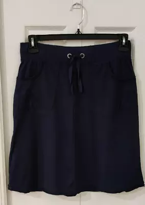 Merona Women's Navy Cotton Elastic Drawstring Skirt Size XSmall • $7.99