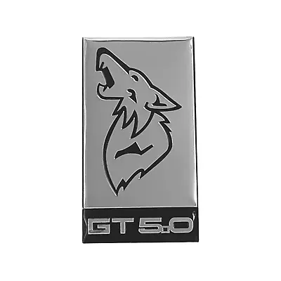 Emblem Badge For Mustang Coyote 2011-2024+ Black On Silver GT 5.0 • $39