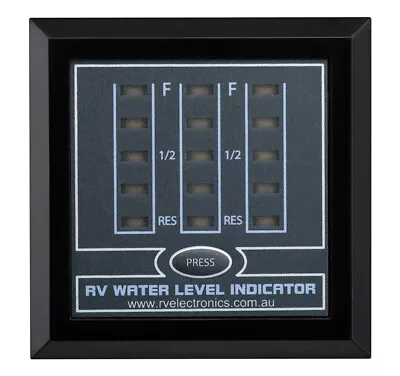 Black Triple Water Level Indicator Caravan Gauge Meter Wg0103 Rv Electronics • $63.95