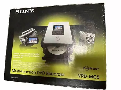 DVD Recorder SONY VRD-MC5 New Open Box + Power Cord Tested Works • $199.99