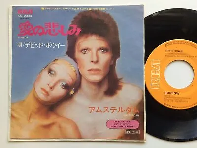 David Bowie  SORROW/AMSTERDAM  JAPAN 1st PRESS ORIGINAL 45 7  RCA SS-2334 • £156.51
