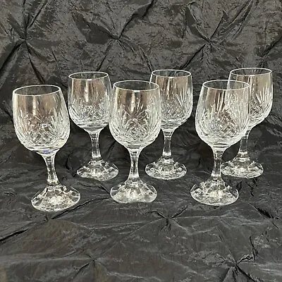 One Cut Crystal Stemware Glass 3 1/2 Oz Port Sherry Wine Vintage Replacement • $28