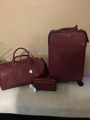 Michael Kors Suitcase Carry On Luggage In Cherry • $420