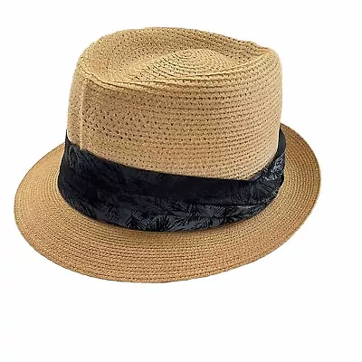 Kevin McAndrew Fedora Hat Tan Camel Color Size 7 Broadway Woven Breathable • $43.99