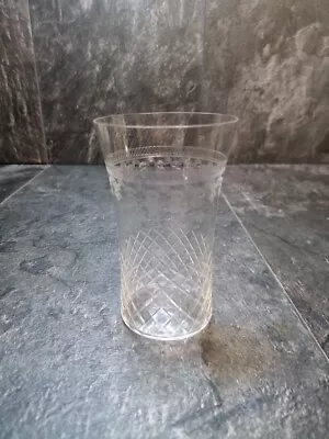 1 X Edwardian Pall Mall Lady Hamilton Etched Glass Tumbler Water Glass 4 3/4  • £11