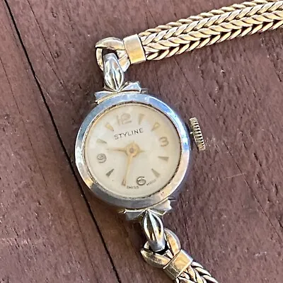 Styline Vintage Swiss Made Mechanical Ladies Watch Non Running • $18.97