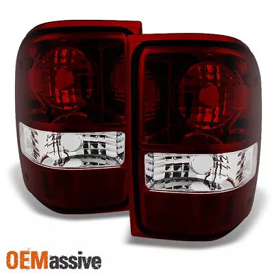 Fit 01-11 Ford Ranger Pickup Dark Red Lens Tail Lights Replacement • $23.88