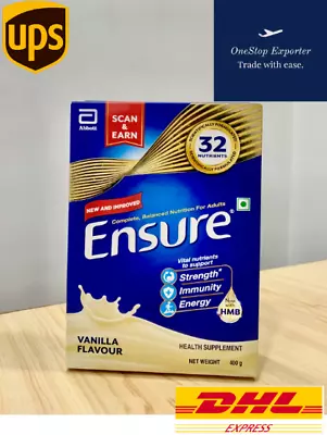 Ensure Complete Balanced Nutrition Drink For Adults 400grms (Vanilla Flavour) • $23