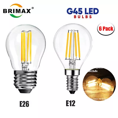 E26 G45 LED Bulb Dimmable 60W Globe Light Bulbs For Ceiling Fans Pendant Light • $13.99