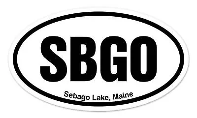 SBGO Sebago Lake Maine Oval Car Window Bumper Sticker Decal 5  X 3  • $3.89
