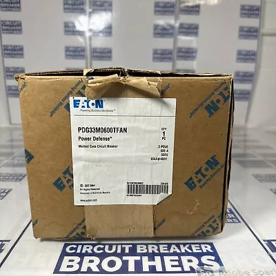 EATON PDG33M0600TFAN 600 Amp 600 Vac 3 Pole Circuit Breaker-Warranty(New In Box) • $3182.50