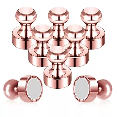 Pack Of 8 Rose Gold Magnets Pink Push Pins Magnets Ideal Whiteboard Magnets • $11.99