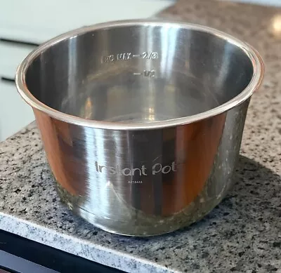 Instant Pot Stainless Steel Inner Cooking Pot 6 Quart Replacement Pot Excellent • $22.49