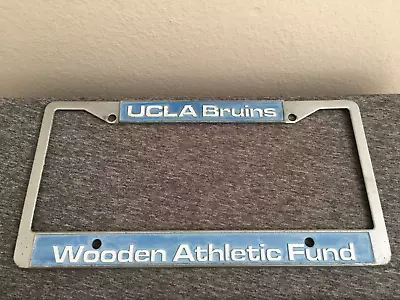 Vintage UCLA Bruins John Wooden Fund License Plate Frame • $74.99