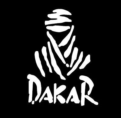 Dakar Logo STICKER DECAL 170 X 100mm White • $2.12