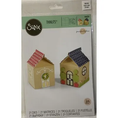 Sizzix Thinlits Seasonal House Gift Box 21 Dies Ellison Ed Scrapbooking 666024 • $8