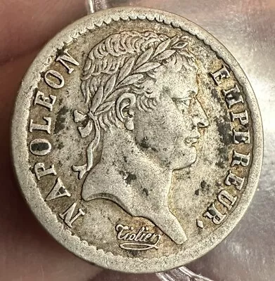 France Napoleon 1/2 Franc 1808  A Grade XF • $21.14