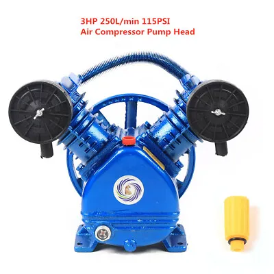 3HP 2-Piston Twin Cylinder V-Style Replacement Air Compressor Head Pump 1-Stage • $114.95