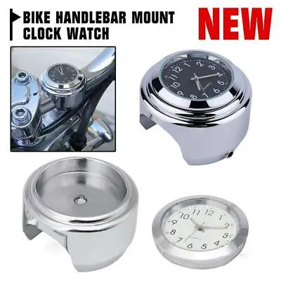 Universal Waterproof Motorcycle Bike Handlebar Mount Handle Clock Watch. • $5.81