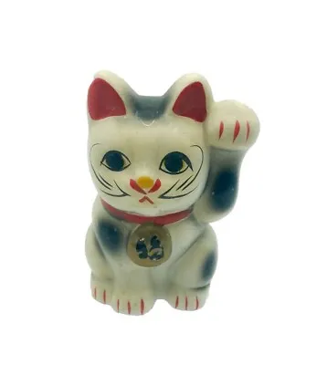 VTG Maneki Neko Lucky Cat Bank 4 Inch With Made In Japan Sticker • $20.99