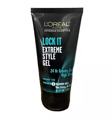 New L'Oreal Paris LOCK IT Extreme Style Gel Maximum Hold 5.1 Fl Oz High Shine • $40