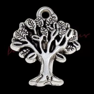 £2.29 • Buy 10 Pcs Tibetan Silver Tree Of Life Charms Pendant Oak Nature Pagan Wiccan F240