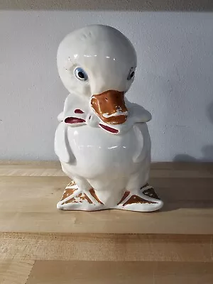 Vintage Hull Duck Ceramic 12  Cookie Jar 966 Made USA  Pottery • $25