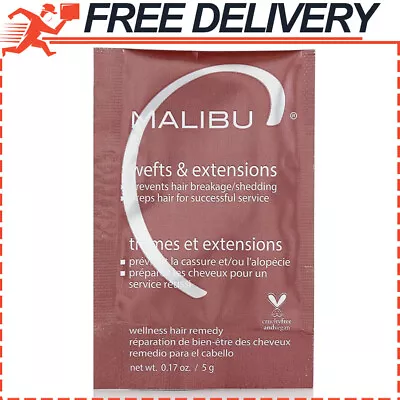 Malibu C Wefts & Extensions Wellness Remedy Removes Build Up + Prevents Breakage • $6.13