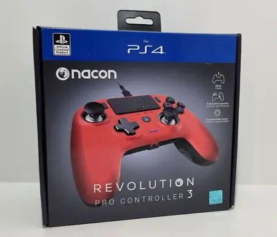 $44.95 • Buy Nacon Revolution Pro Gaming Controller 3 Playstation PS4/PC [RED]