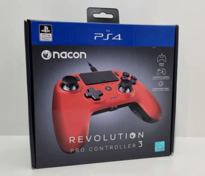 $44.95 • Buy Nacon Revolution Pro Gaming Controller 3 Playstation PS4/PC [RED]