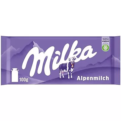 Milka Alpine Milk Chocolate Bar 3.5 Oz / 100 Gr (Pack Of 10) • $29.99