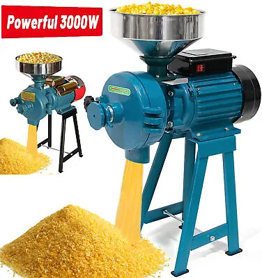 3000W 110V Electric Grinder Mill /Discs Grain Corn Wheat Feed Flour Cereal Mills • $237.99