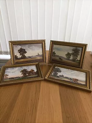 S J Newsome - Set Of 4 Framed  Farming With Horses  Oil Paintings  • £79.99