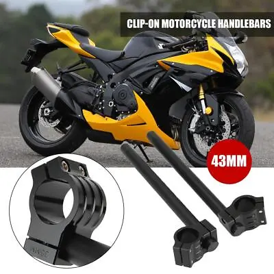 $37.99 • Buy 43mm CNC Risers Adjustable Clip-On Handlebar For BMW R NINE T Pure 2014-2019