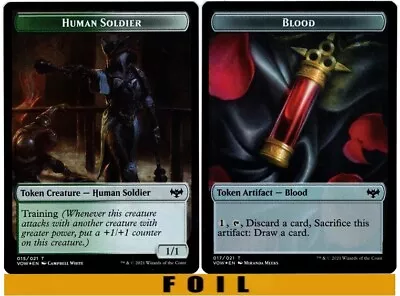 Human Soldier (15) \ Blood Token | FOIL | - Innistrad: Crimson Vow - NM MTG • $1.35