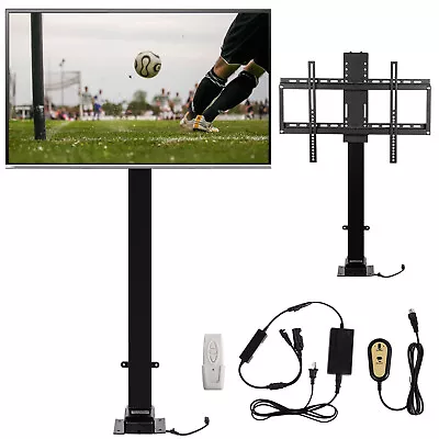 VEVOR 1000mm Motorized TV Lift Bracket 30° Swivel For 32-70  Remote Controller • $214.99