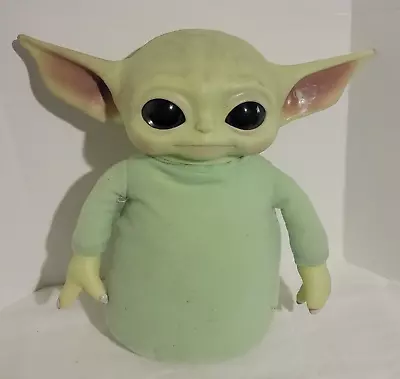 Mandalorian The Child Grogu Baby Yoda 11  Plush Rubber Head Toy Star Wars • $12.99